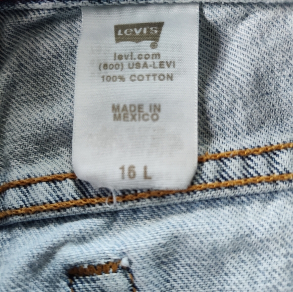 LEVI'S Ladies 550 Relaxed Tapered Jeans.  Size 16L. W33 L32 - Picture 3 of 4